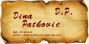 Dina Patković vizit kartica
